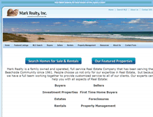 Tablet Screenshot of markrealty.com